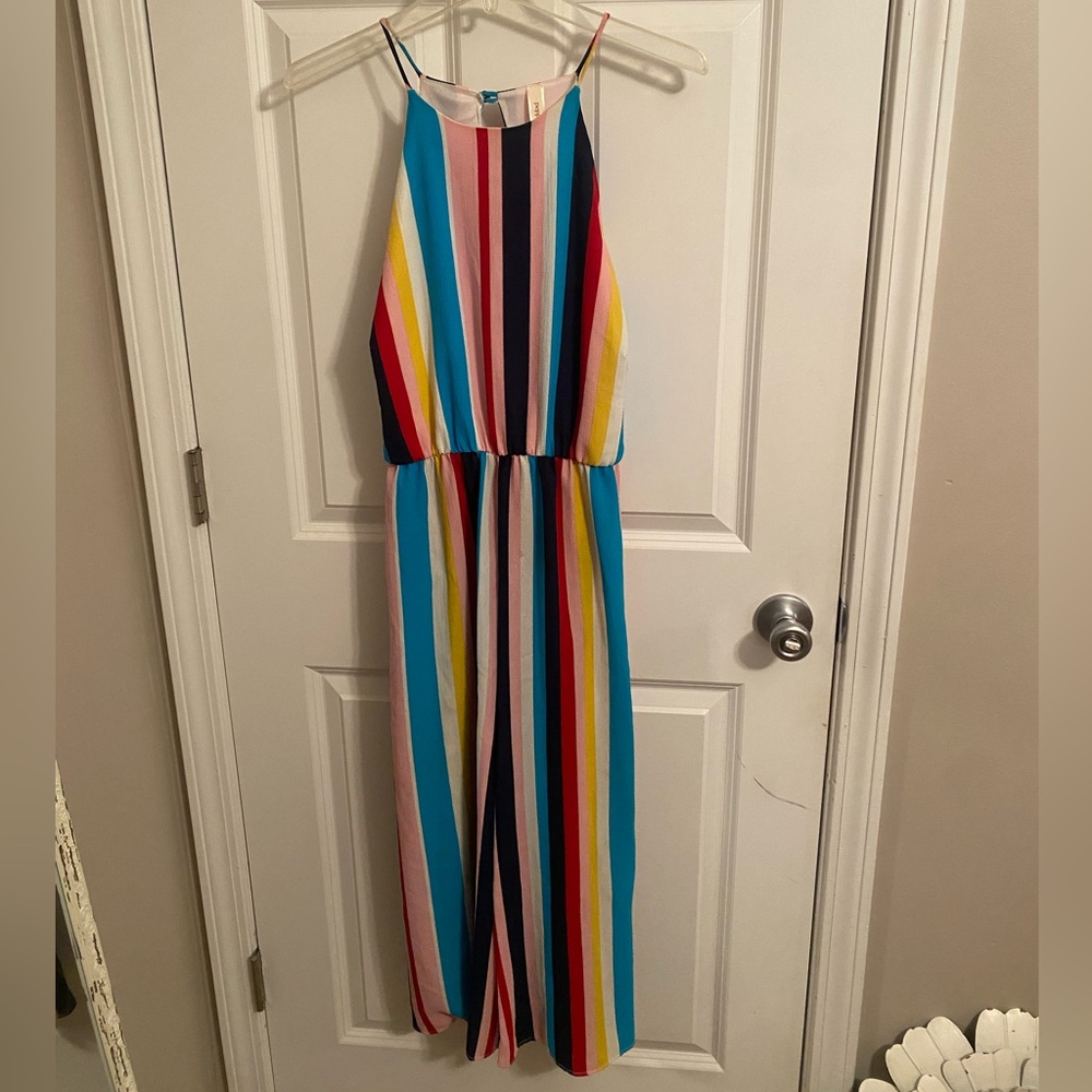 Rainbow Striped Romper